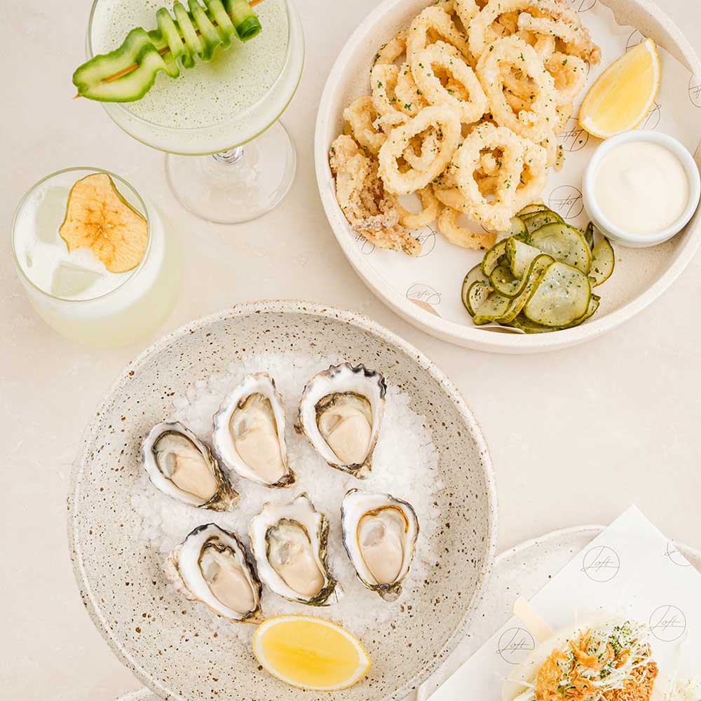 Loft Byron Bay - Oysters and Calamari - Happy Hour Food Specials