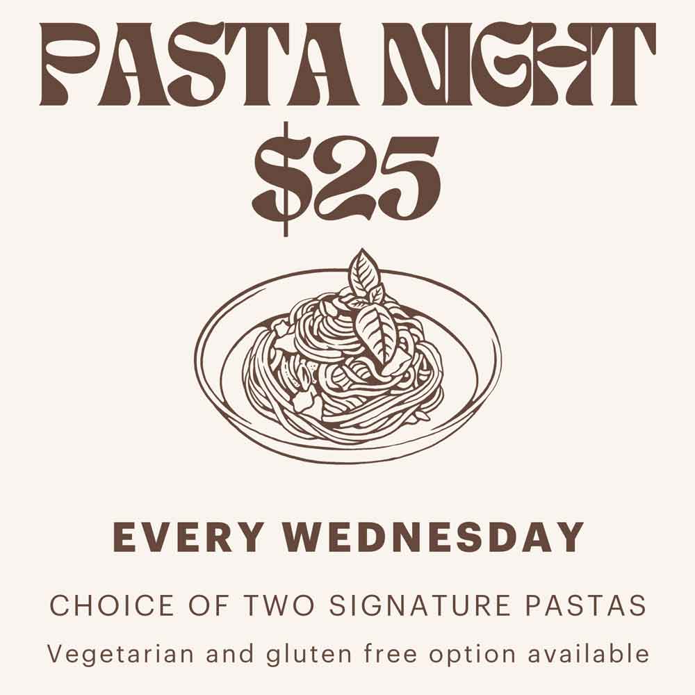 Loft ByronBay - What's On - Special - Pasta Night