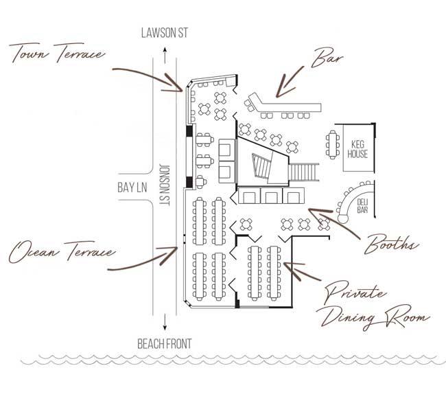 Loft Byron Bay - Group Bookings - Functions and Events - Venue Layout